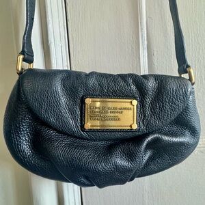 Marc by Marc Jacobs Black Small Crossbody Bag with Gold Hardware
